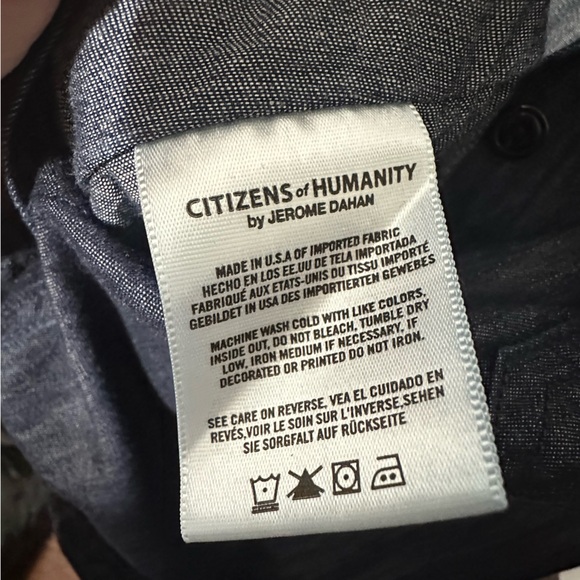 Citizens of Humanity Annaika Dark Wash Denim Jumpsuit Size medium - Picture 8 of 9